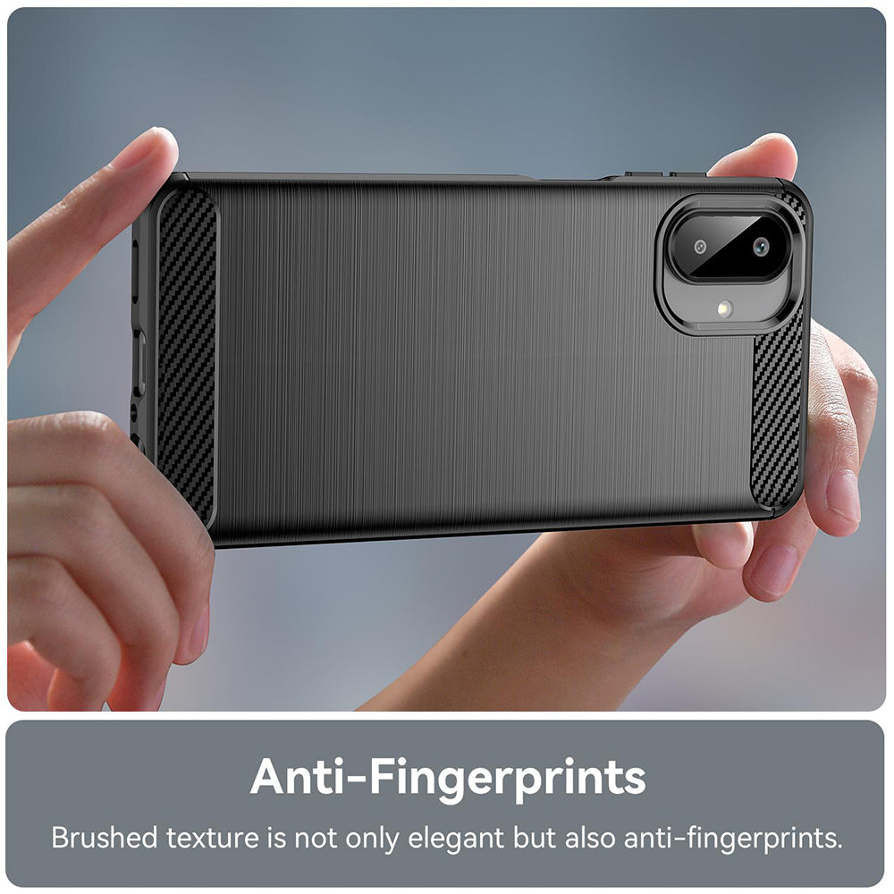 Case for Samsung Galaxy A08 4G A085 / A07 5G A076, Techsuit, Carbon, Black