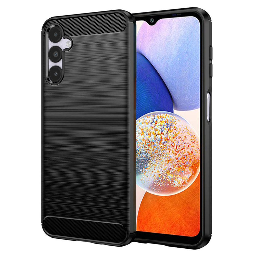 Tok Samsung Galaxy A14 A145 / A14 5G A146, Techsuit, Karbon, Fekete