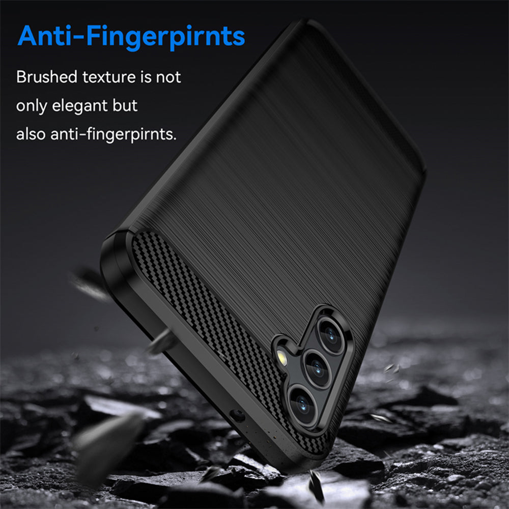 Tok Samsung Galaxy A14 A145 / A14 5G A146, Techsuit, Karbon, Fekete