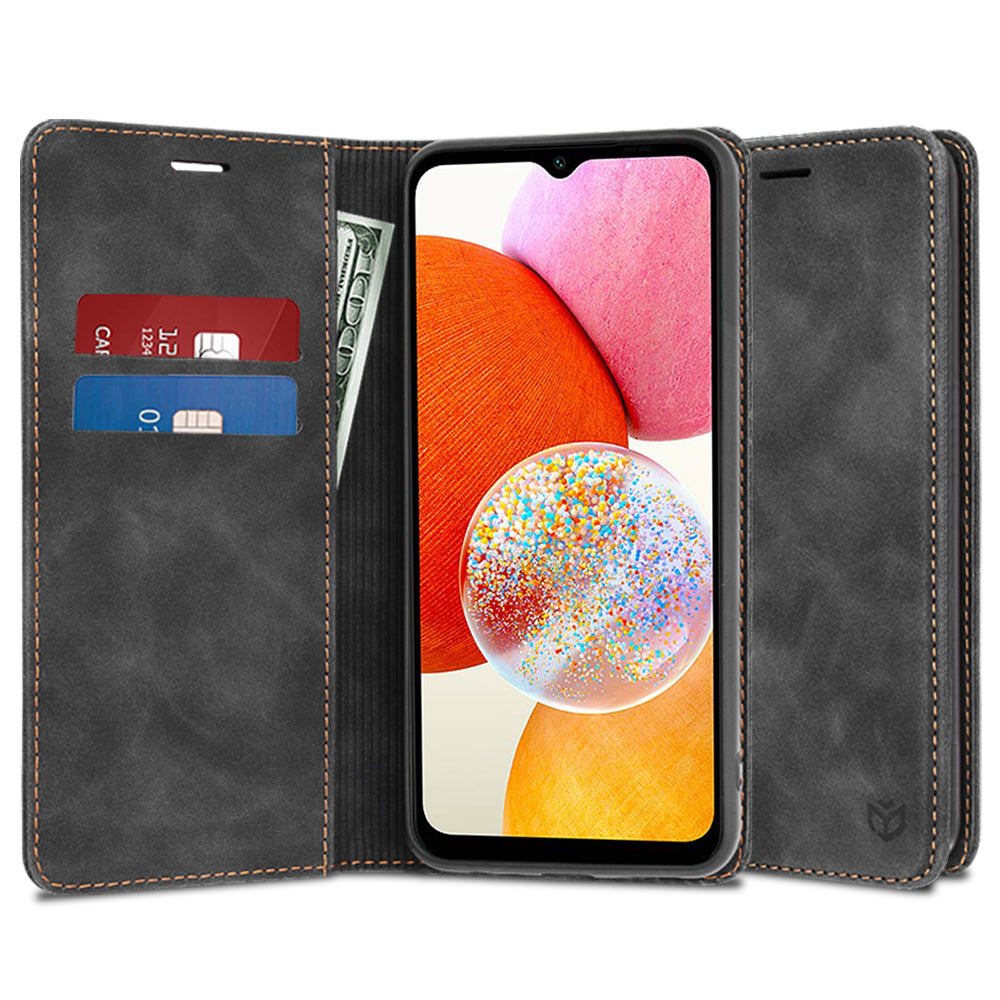 Tok Samsung Galaxy A14 A145 / A14 5G A146, Techsuit, Confy, Fekete