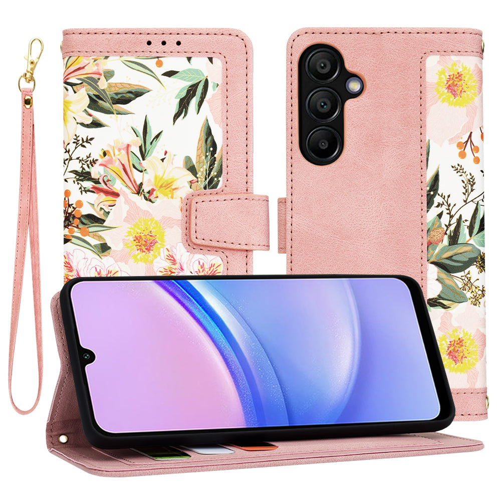 Tok Samsung Galaxy A15 5G A156 / A15 A155, Techsuit, FlipCraft, Rózsaszín