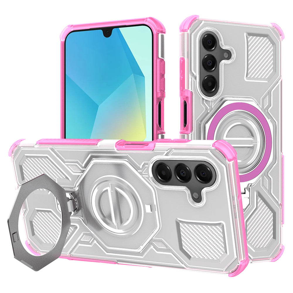 Tok Samsung Galaxy A16 5G A166 / A16 4G A165 készülékhez, Techsuit, Carbon Shield Pro, Rózsaszín