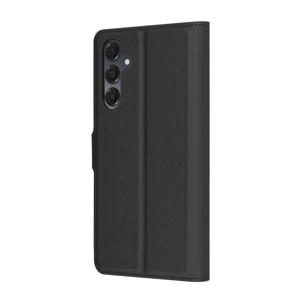 Tok Samsung Galaxy A16 5G A166 / A16 4G A165 készülékhez, Techsuit, bőr folio, fekete