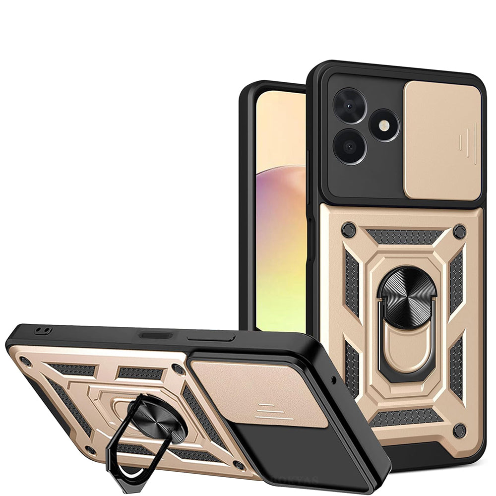 Case for Samsung Galaxy A17 5G A176, Techsuit, CamShield, Gold