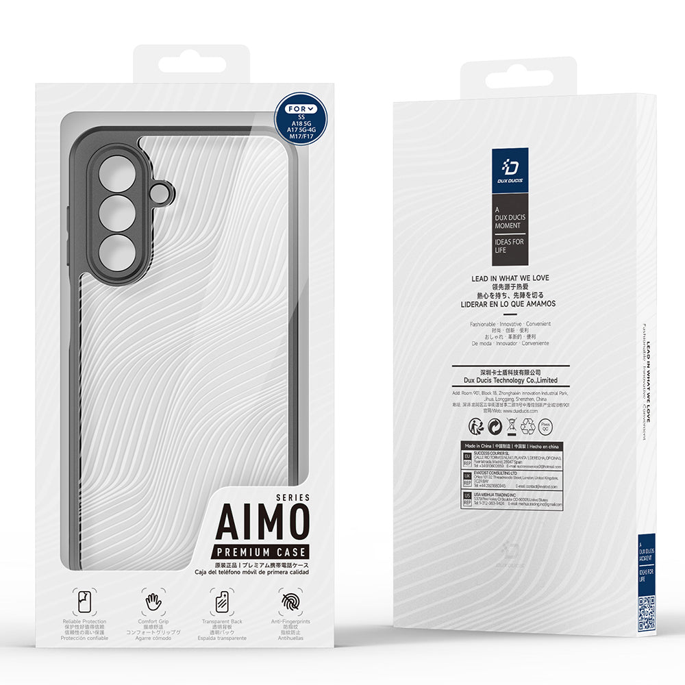 Tok Samsung Galaxy A18 5G A186 / F17 / M17 / A17 4G A175 / A17 5G A176 készülékhez, DUX DUCIS, Aimo, fekete