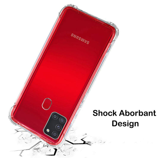 Samsung Galaxy A21s A217 tok, Techsuit, ütésálló átlátszó, áttetsző