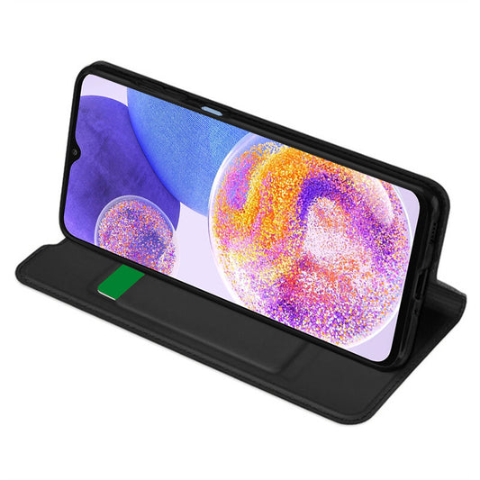 Tok Samsung Galaxy A23 5G A236 / A23 A235, Techsuit, Magskin Book, Fekete