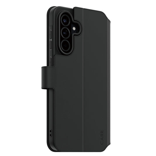 Tok Samsung Galaxy A26 A266-hoz, PanzerGlass, állványos pénztárca funkcióval, fekete