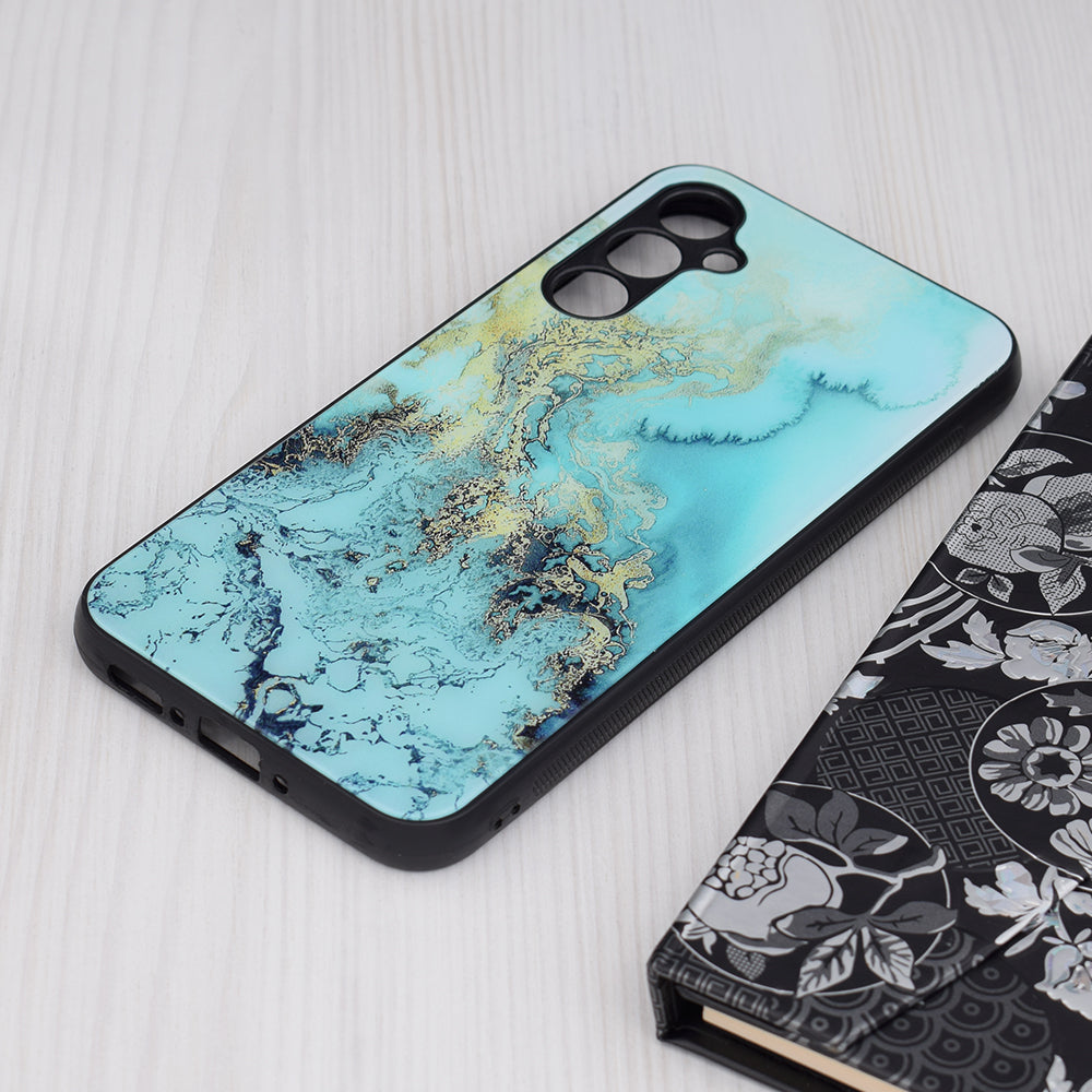 Tok Samsung Galaxy A34 A346-hoz, Techsuit, Glaze, Kék