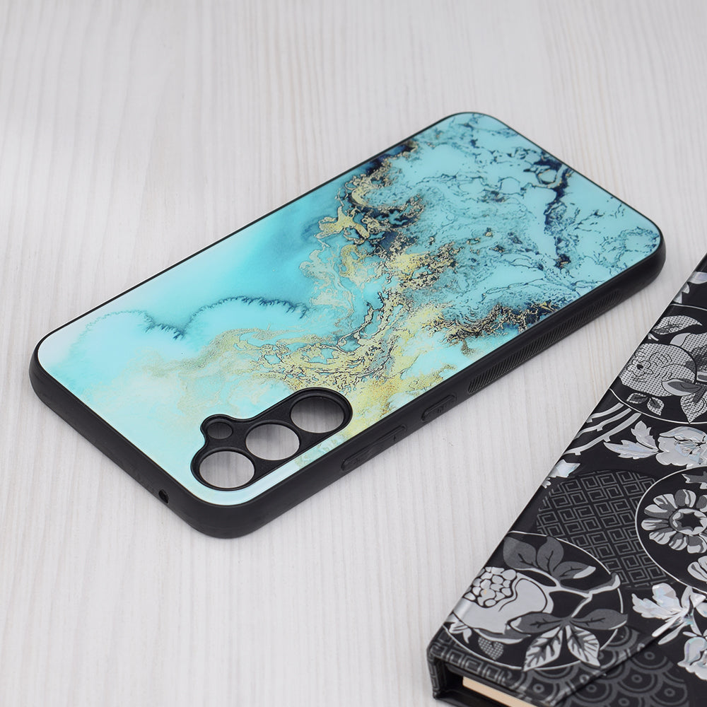 Tok Samsung Galaxy A34 A346-hoz, Techsuit, Glaze, Kék