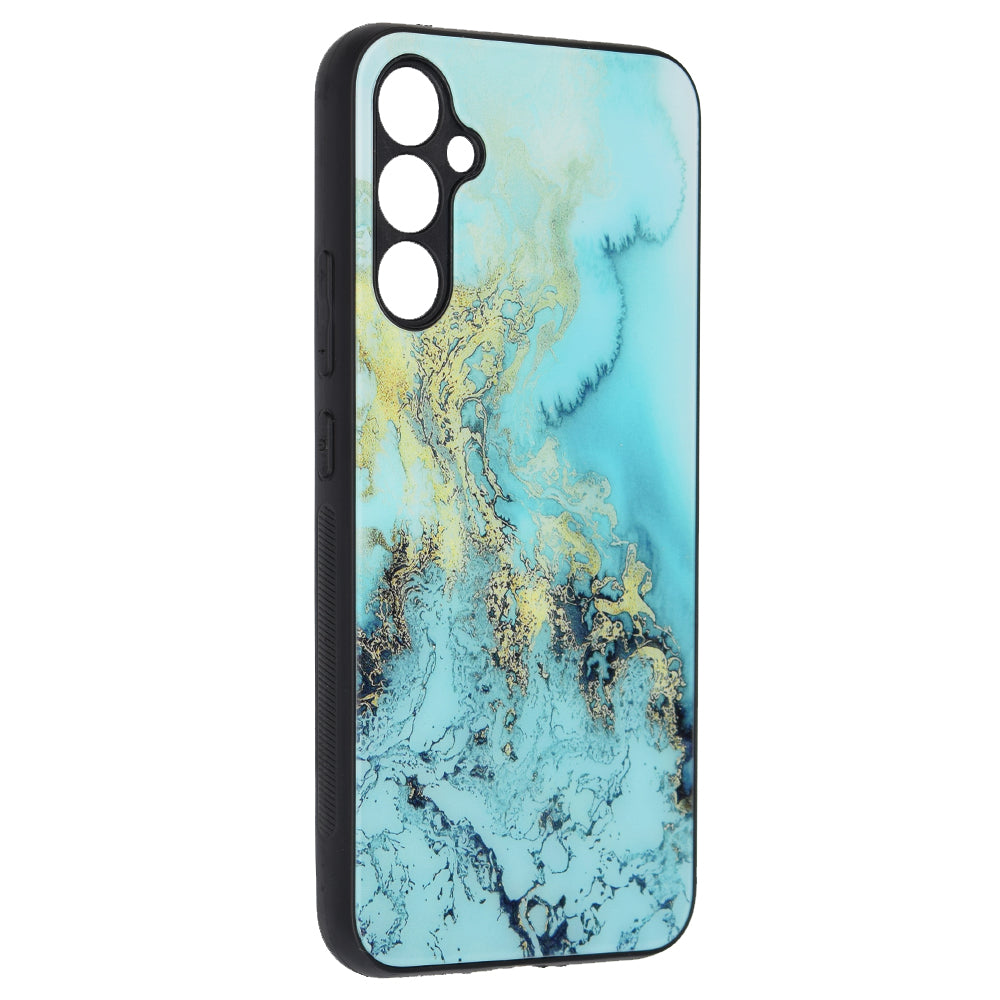 Tok Samsung Galaxy A34 A346-hoz, Techsuit, Glaze, Kék