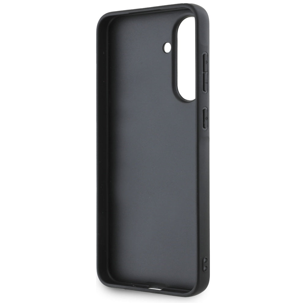 Tok Samsung Galaxy A36 A366-hoz, Karl Lagerfeld, Saffiano Karl & Choupette Metal, Fekete