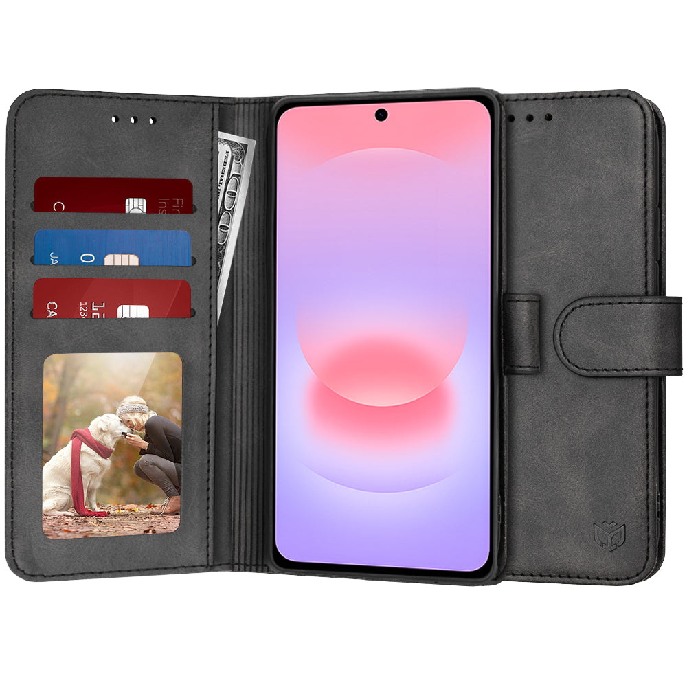 Tok Samsung Galaxy A37 5G-hez, Techsuit, Diary Book, Fekete