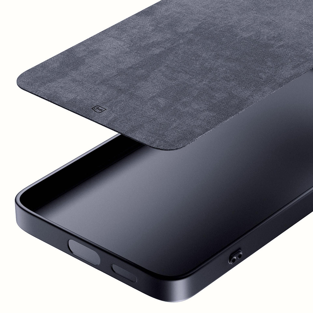 Tok Samsung Galaxy A56 A566-hoz, 3MK, Matt fekete