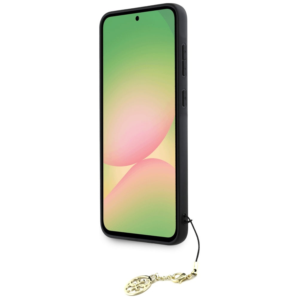 Tok Samsung Galaxy A56 A566-hoz, Guess, 4G Charm, Fekete