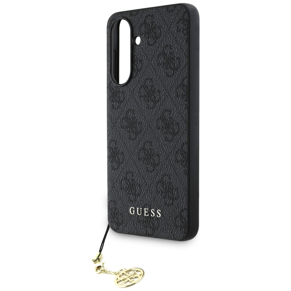 Tok Samsung Galaxy A56 A566-hoz, Guess, 4G Charm, Fekete
