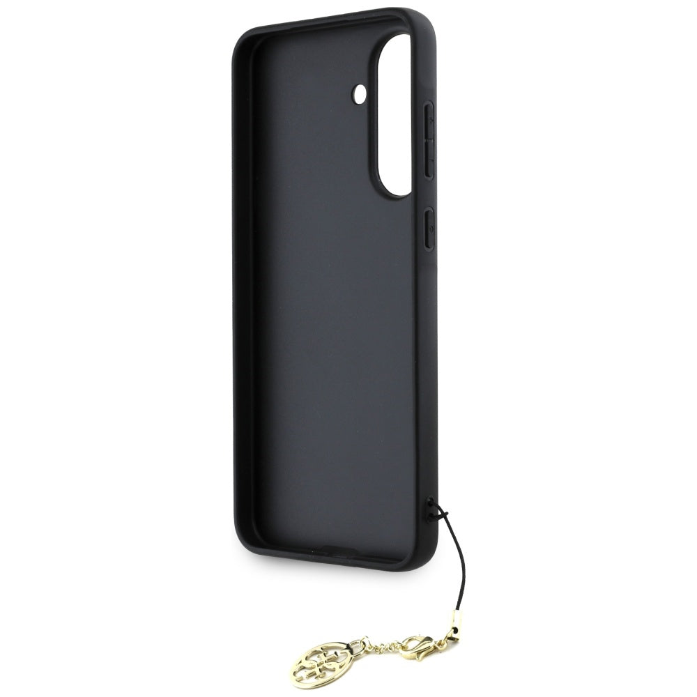 Tok Samsung Galaxy A56 A566-hoz, Guess, 4G Charm, Fekete