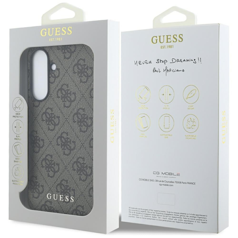 Case for Samsung Galaxy A56 A566, Guess, 4G Classic, Brown