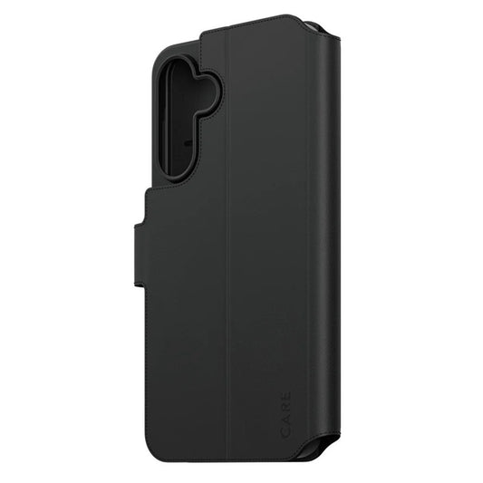 Tok Samsung Galaxy A56 A566-hoz, PanzerGlass, Care Feature Kickstand Wallet, Fekete