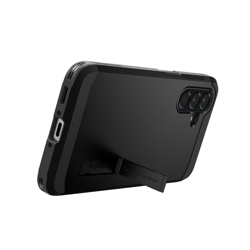 Case for Samsung Galaxy A56 A566, Spigen, Tough Armor, Black ACS09294