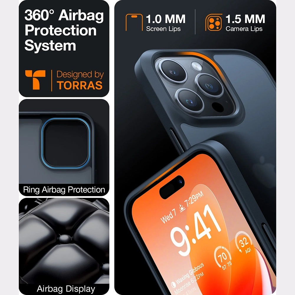 Case for Samsung Galaxy A56 A566, Torras, Guardian, Black
