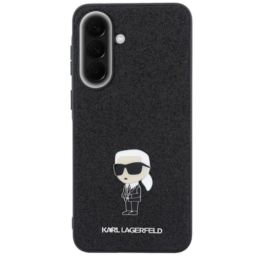Tok Samsung Galaxy A57 5G-hez, Karl Lagerfeld, Glitter Fixed Ikonik Karl, Fekete