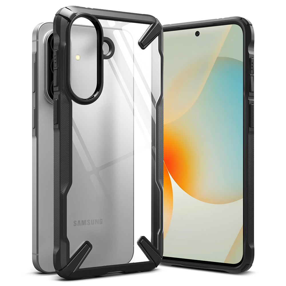 Tok Samsung Galaxy A57 5G-hez, Ringke, Fusion X, Fekete