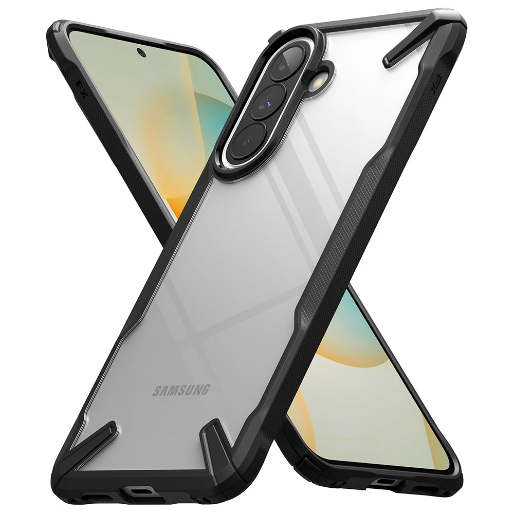 Tok Samsung Galaxy A57 5G-hez, Ringke, Fusion X, Fekete