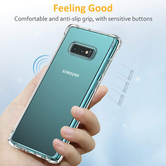 Samsung Galaxy S10e G970 tok, Techsuit, Ütésálló Átlátszó, Átlátszó