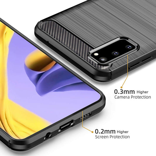 Tok Samsung Galaxy S20 5G G981 / S20 G980, Techsuit, Karbon, Fekete