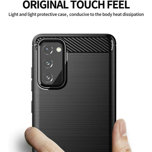 Tok Samsung Galaxy S20 FE 2022 G781 / S20 FE 5G G781 / S20 FE G780, Techsuit, Karbon, Fekete