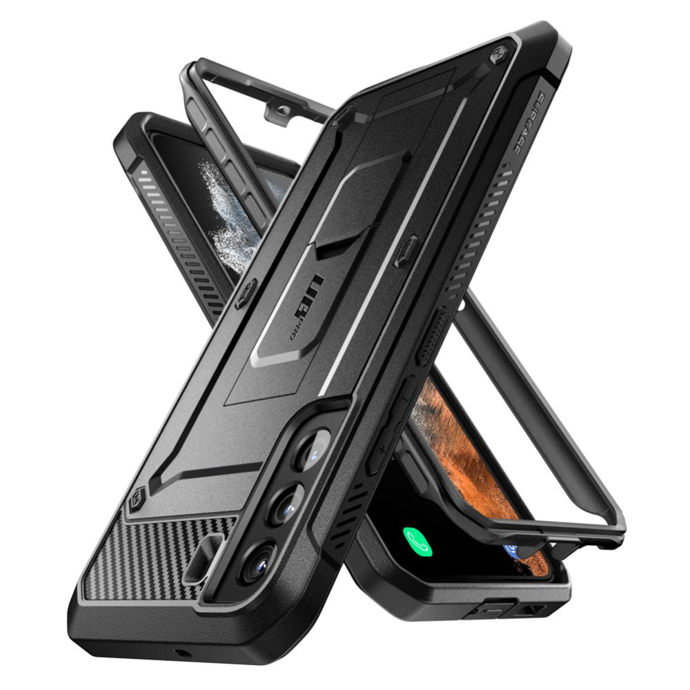 Tok a Samsung Galaxy S22+ 5G S906-hoz, Supcase, Unicorn Beetle Pro, Fekete