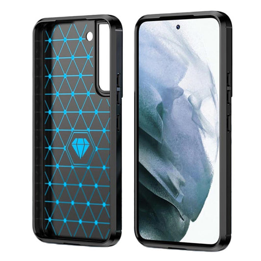 Tok Samsung Galaxy S22+ 5G S906-hoz, Techsuit, karbon, fekete