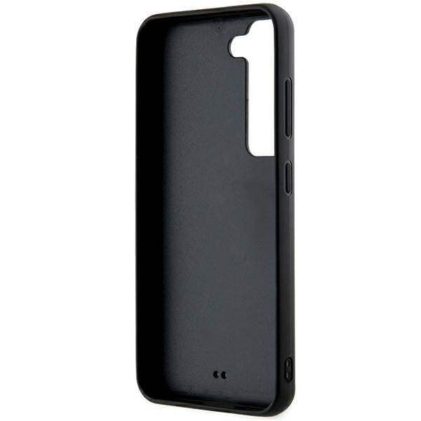 Tok Samsung Galaxy S23+ S916-hoz, Karl Lagerfeld, 3D Rubber Glitter Logo, Fekete