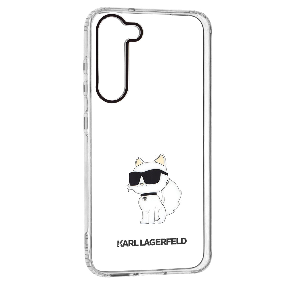 Tok Samsung Galaxy S23+ S916-hoz, Karl Lagerfeld, Ikonik Choupette, Átlátszó
