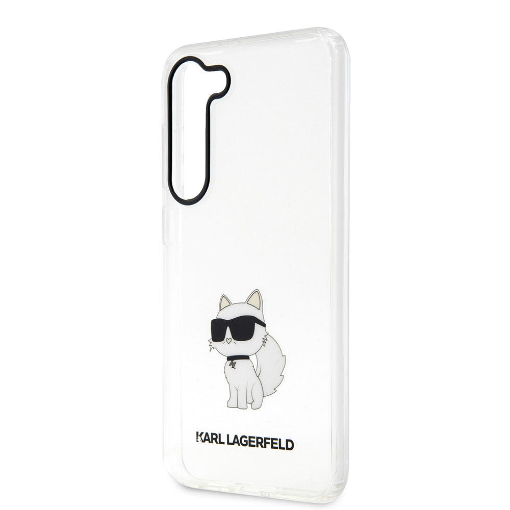 Tok Samsung Galaxy S23+ S916-hoz, Karl Lagerfeld, Ikonik Choupette, Átlátszó