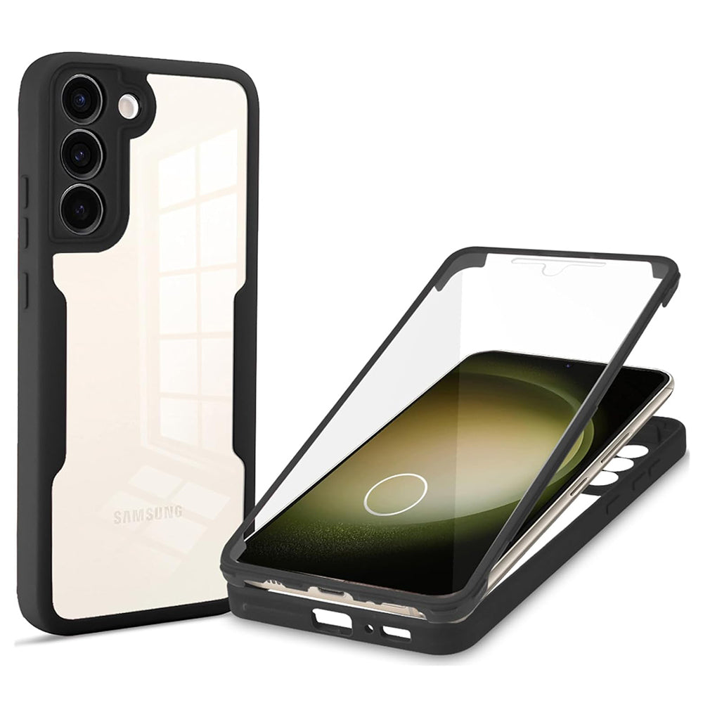 Tok Samsung Galaxy S23+ S916-hoz, Techsuit, ColorVerse 360, Fekete
