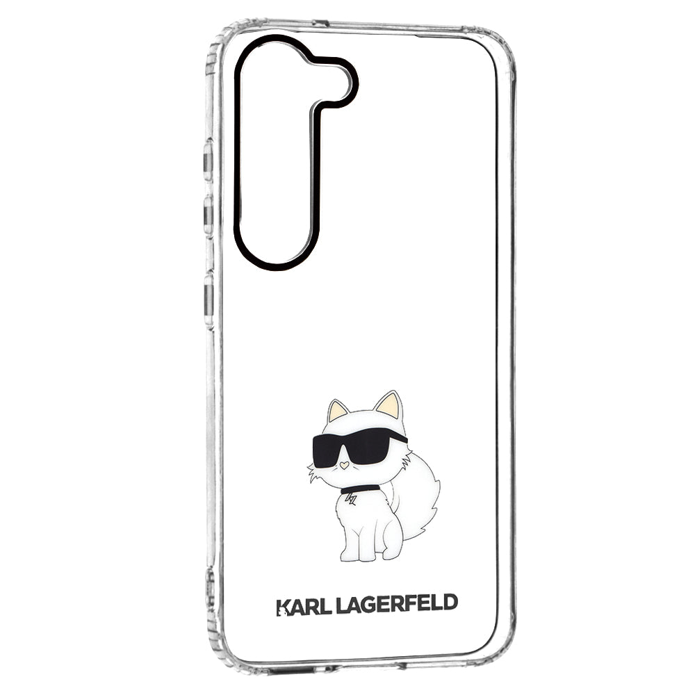 Tok Samsung Galaxy S23 S911-hez, Karl Lagerfeld, Ikonik Choupette, Átlátszó