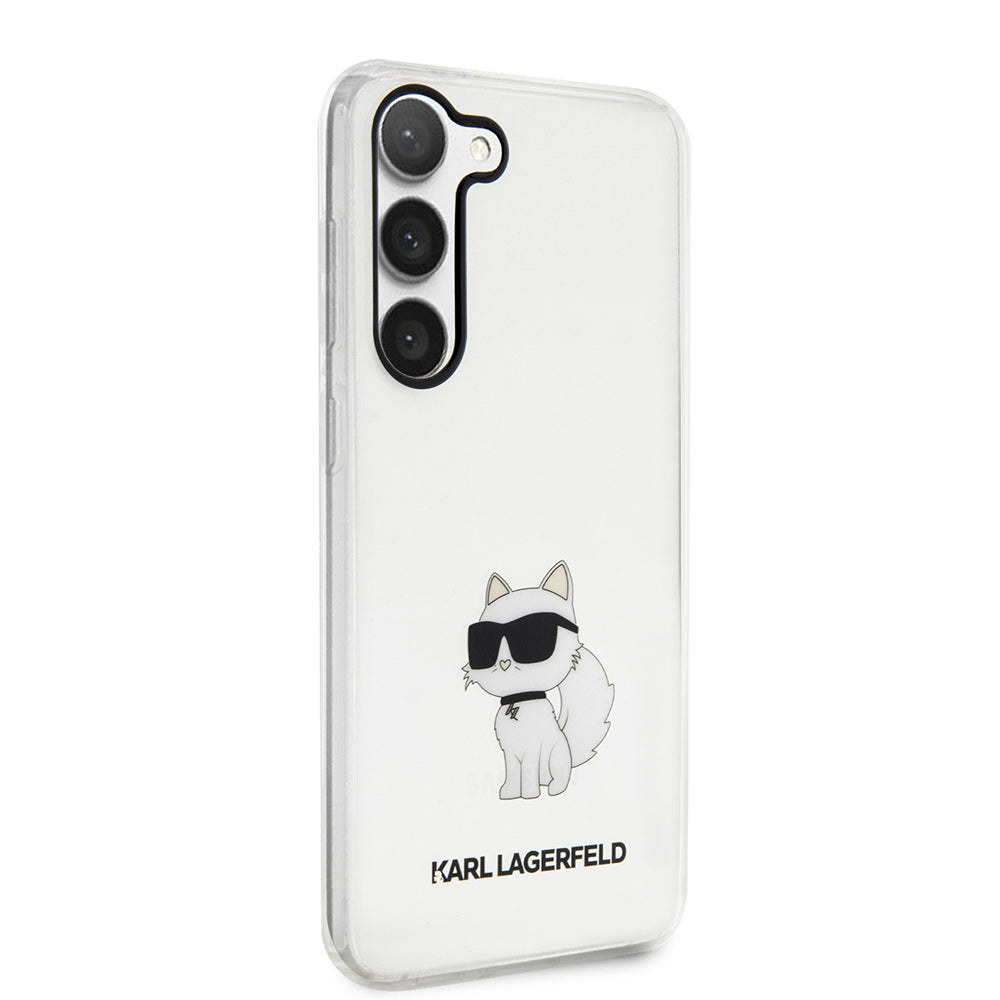 Tok Samsung Galaxy S23 S911-hez, Karl Lagerfeld, Ikonik Choupette, Átlátszó