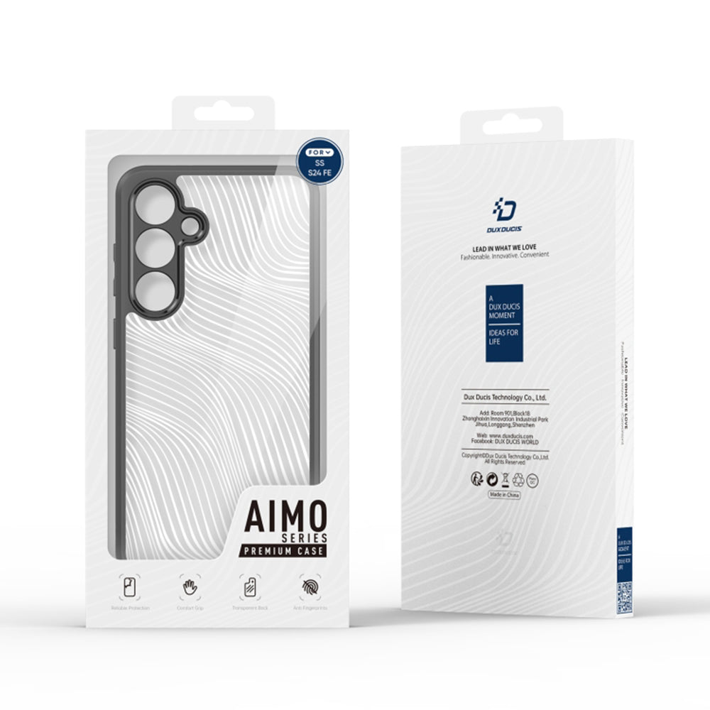 Tok Samsung Galaxy S24 FE S721-hez, DUX DUCIS, Aimo, Fekete