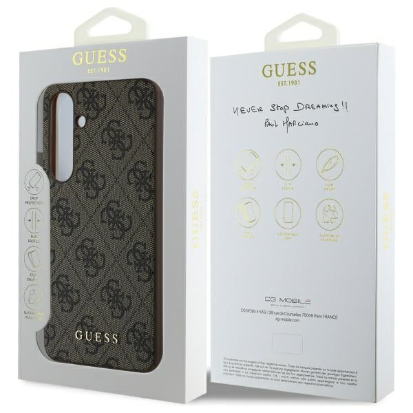 Tok Samsung Galaxy S24 FE S721-hez, Guess, 4G Charm, Barna