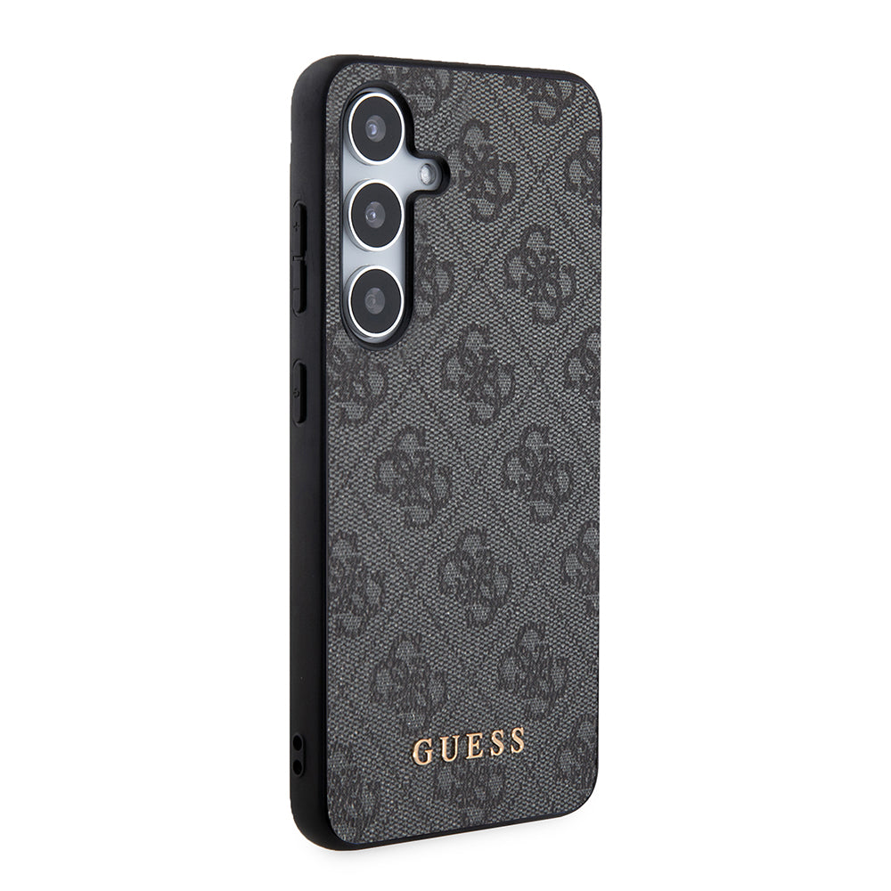 Tok Samsung Galaxy S24+ S926-hoz, Guess, 4G Metal Gold Logo, Fekete