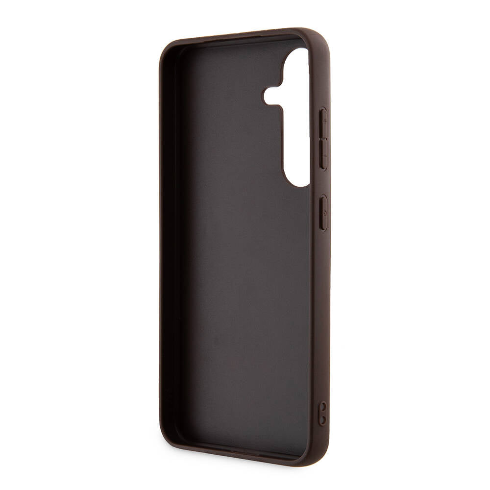 Tok Samsung Galaxy S24+ S926-hoz, Guess, 4G Triangle Logo, Fehér