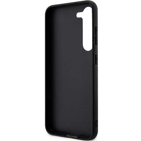 Tok Samsung Galaxy S24+ S926-hoz, Karl Lagerfeld, Saffiano Monogram Metal Logo, Fekete
