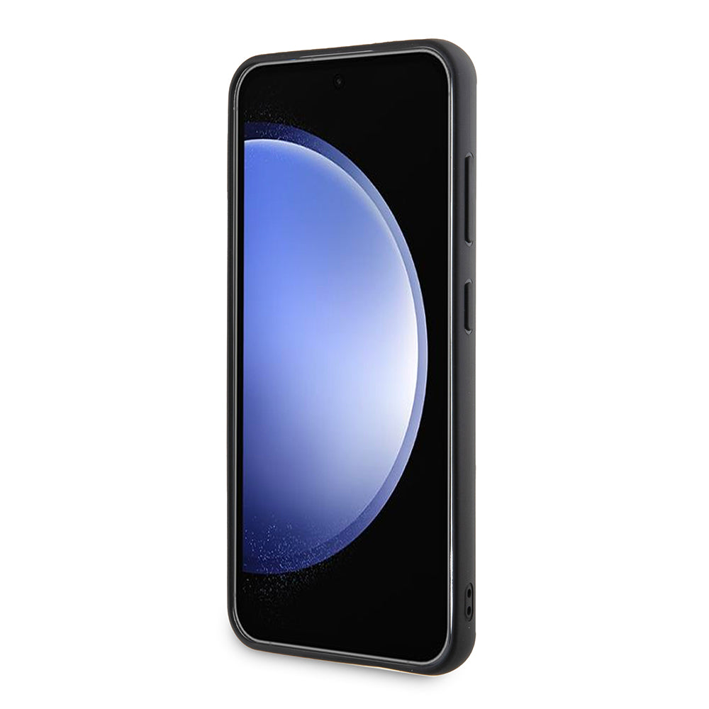 Tok Samsung Galaxy S24 S921-hez, Karl Lagerfeld, 3D Rubber Ikonik Karl, Fekete