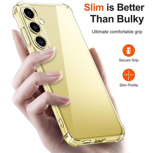 Samsung Galaxy S24 S921 tok, Techsuit, Ütésálló Átlátszó, Átlátszó
