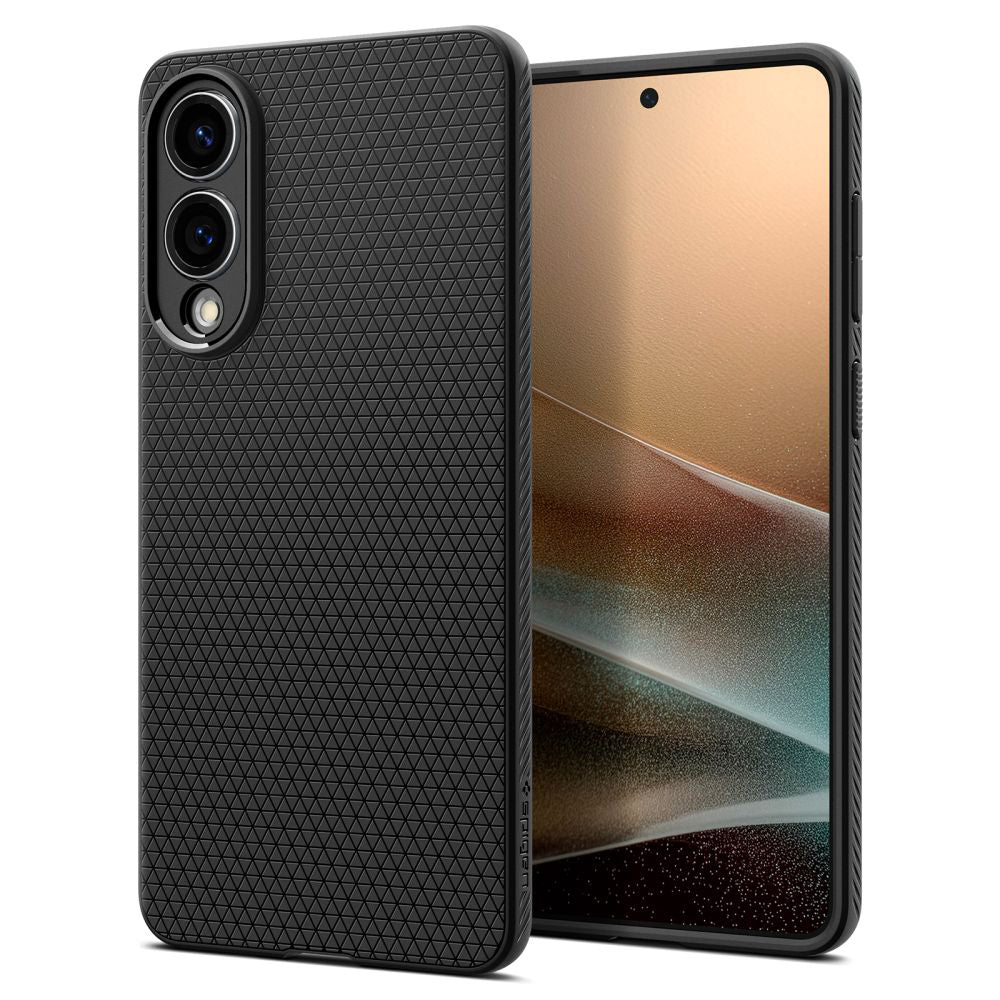 Tok Samsung Galaxy S25 Edge S937-hez, Spigen, Liquid Air, Matt Fekete ACS09420