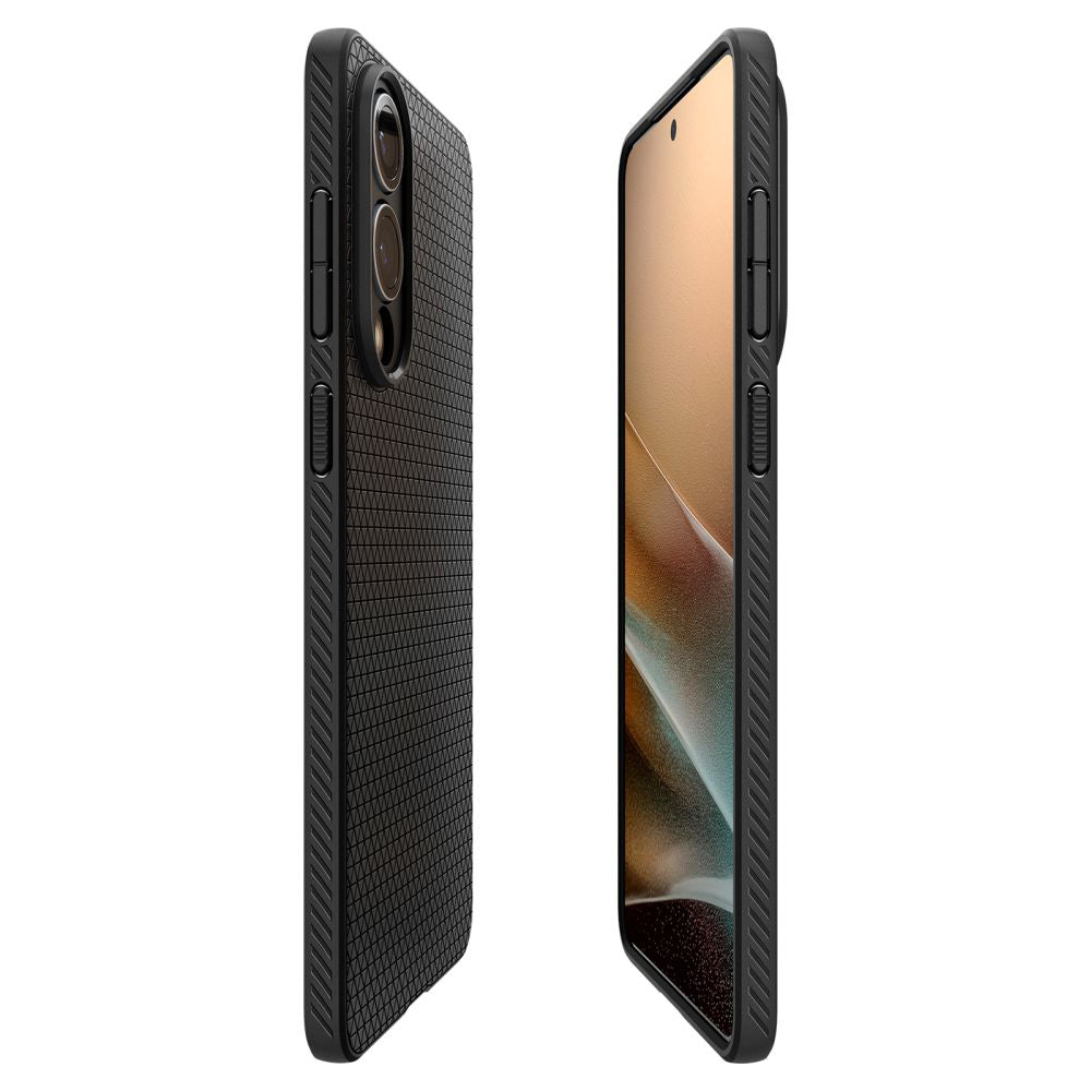 Tok Samsung Galaxy S25 Edge S937-hez, Spigen, Liquid Air, Matt Fekete ACS09420
