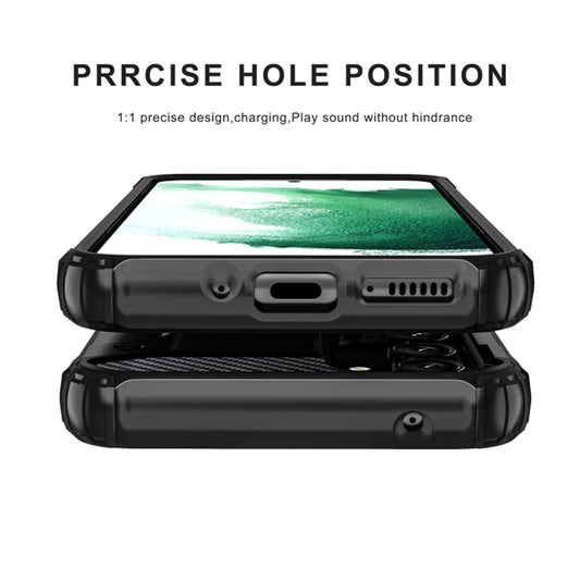Tok Samsung Galaxy S25 Edge S937-hez, Techsuit, Hybrid Armor, Fekete