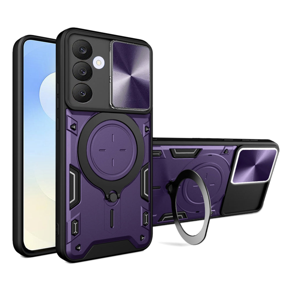 Tok Samsung Galaxy S25 FE-hez, Techsuit, CamGuard Pro, Lila
